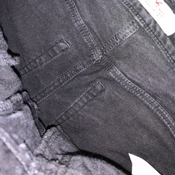 Hollister Black Jean Shorts size 26 - Picture 7 of 9